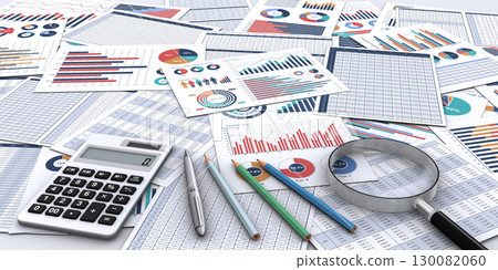 Multiple documents printed with business items and business data Multiple documents printed with business items and business data 130082060
