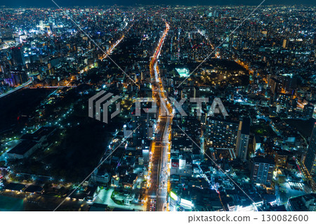 大阪夜景:阿倍野Harukas,從Harukas 300眺望 大阪夜景:阿倍野Harukas,從Harukas 300眺望 130082600