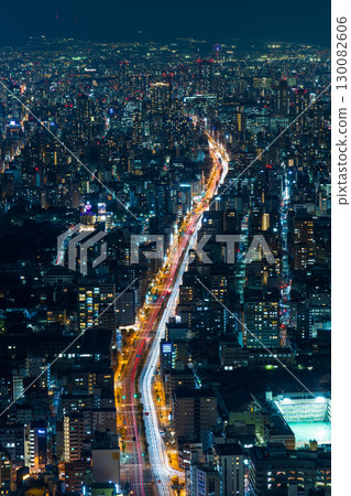 大阪夜景:阿倍野Harukas,從Harukas 300眺望 大阪夜景:阿倍野Harukas,從Harukas 300眺望 130082606