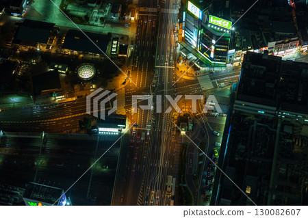 Osaka night view: Abeno Harukas, view from Harukas 300 130082607