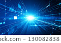 快速的藍光和線條背景壁紙素材插圖 130082838
