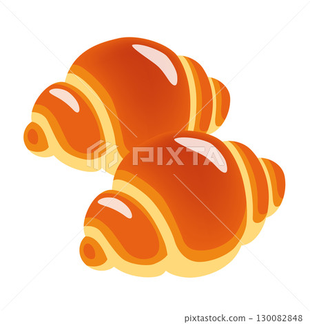 Bread roll icon 130082848