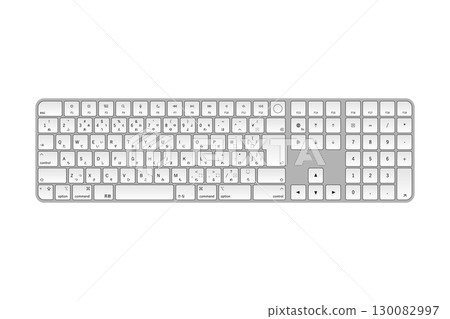 Japanese JIS layout Mac-style keyboard (2021 model) with numeric keypad 130082997
