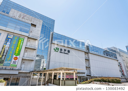 JR Mito Station (North Exit) in fine weather, Mito City, Ibaraki Prefecture 130083492