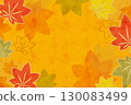 Japanese style background image of autumn leaves, Japanese pattern background 130083499