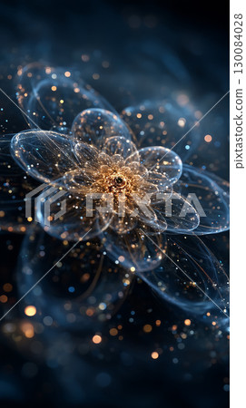 beautiful fractal illustration of a beautiful blue background beautiful fractal illustration of a beautiful blue background 130084028