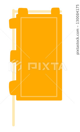 Banner flag sign frame illustration 130084175