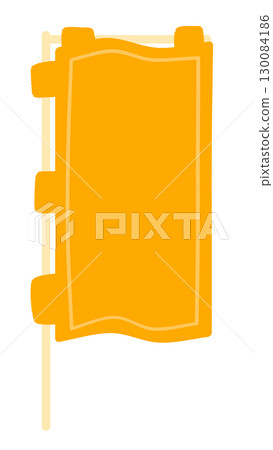 旗幟標誌框架插圖 130084186