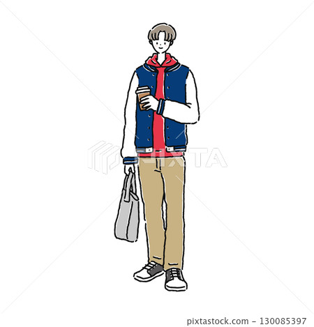 休閒又時尚的男人 130085397