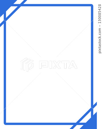 簡單的藍色垂直框架2藍色 簡單的藍色垂直框架2藍色 130085428