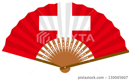 瑞士國旗扇 130085607