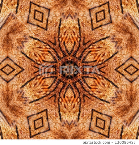 Animal skin concept design with African texture that grow awareness to save animal for nature. Artificial mixed animals fur background to use as rug, tiles, wall hanging to avoid killing any predators 130086455