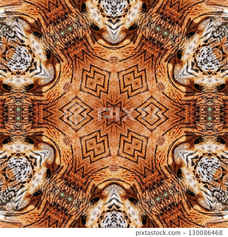 Animal skin concept design with African texture that grow awareness to save animal for nature. Artificial mixed animals fur background to use as rug, tiles, wall hanging to avoid killing any predators 130086468