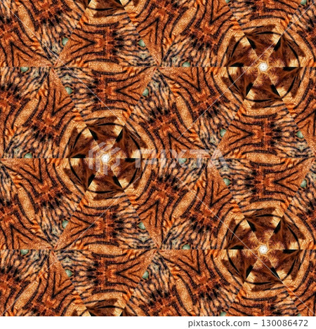 Animal skin concept design with African texture that grow awareness to save animal for nature. Artificial mixed animals fur background to use as rug, tiles, wall hanging to avoid killing any predators 130086472