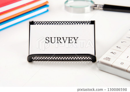 Concept word SURVEY. business, technology and internet concept Concept word SURVEY. business, technology and internet concept 130086598