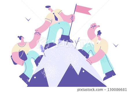 Teamwork, Partnership, business support concept 130086681