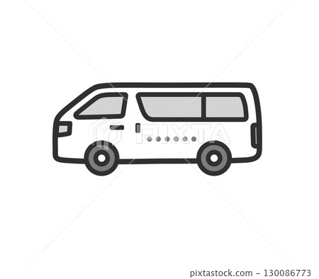 Nursing care shuttle car illustration icon 130086773