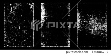 Black and white grunge. Distress overlay texture. Abstract surface dust and rough dirty wall background concept. Distress illustration simply place over object to create grunge effect. Vector EPS10. 130086797