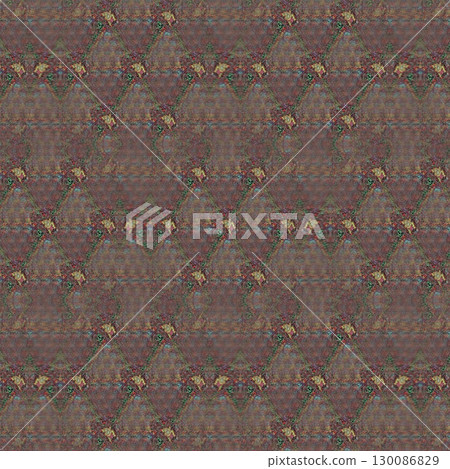 Hyper real fashion for floor tiles and carpet. Traditional mystic background design. Arabesque ethnic texture. Geometric stripe ornament cover photo. Repeated pattern design for digital textile print 130086829
