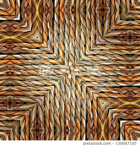 Tribal concept design for textile, flyer, brochure, magazine cover printing. Indigenous fashion pattern background for interior decoration and traditional costume or handicraft making 130087185