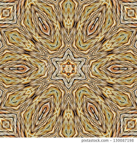 Tribal concept design for textile, flyer, brochure, magazine cover printing. Indigenous fashion pattern background for interior decoration and traditional costume or handicraft making 130087198