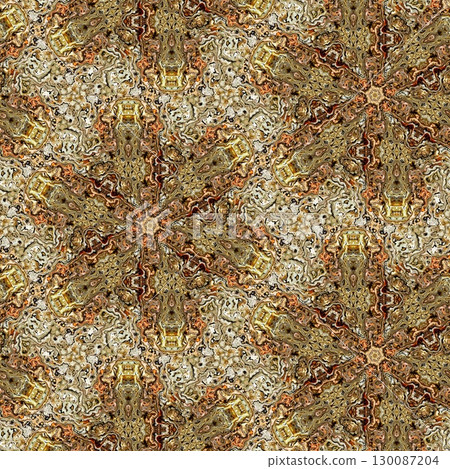 Tribal concept design for textile, flyer, brochure, magazine cover printing. Indigenous fashion pattern background for interior decoration and traditional costume or handicraft making 130087204
