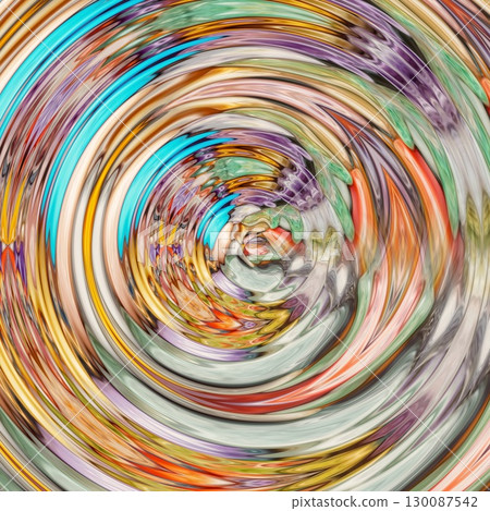 Decorative illustration design with gradient shapes. Artistic crypto art for wallpaper, wrapper, banner, web, flyer, brochure, poster, digital paper, etc. NFT non fungible token as collectible assets 130087542