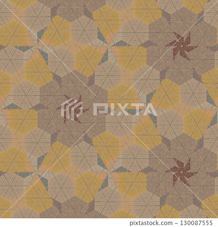 Decorative illustration design with gradient shapes. Artistic crypto art for wallpaper, wrapper, banner, web, flyer, brochure, poster, digital paper, etc. NFT non fungible token as collectible assets 130087555