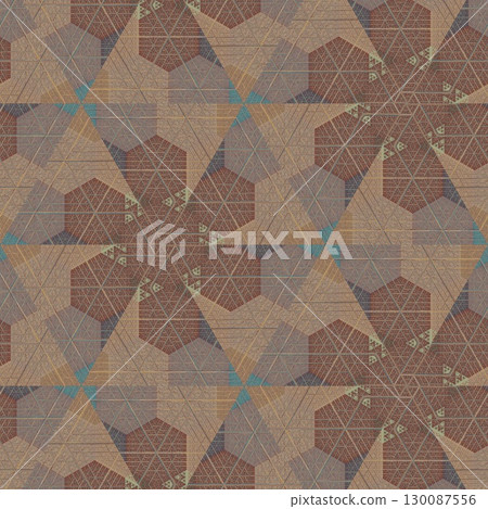 Decorative illustration design with gradient shapes. Artistic crypto art for wallpaper, wrapper, banner, web, flyer, brochure, poster, digital paper, etc. NFT non fungible token as collectible assets 130087556