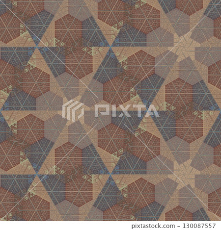 Decorative illustration design with gradient shapes. Artistic crypto art for wallpaper, wrapper, banner, web, flyer, brochure, poster, digital paper, etc. NFT non fungible token as collectible assets 130087557