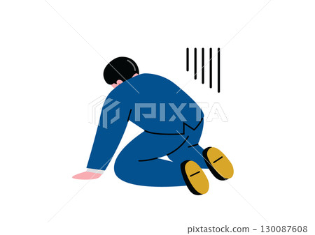 A depressed man A depressed man 130087608