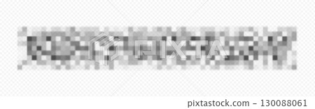 Censor blur effect with pixelated mosaic pattern Censor blur effect with pixelated mosaic pattern 130088061