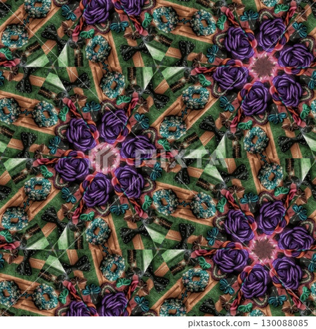 Mixed print design made with different embroidery, batik and tie dye patterns. Best for textile, carpet, comforter, wallcovering, pillowcase, bedsheet, silk fabric printing Mixed print design made with different embroidery, batik and tie dye patterns. Best for textile, carpet, comforter, wallcovering, pillowcase, bedsheet, silk fabric printing 130088085