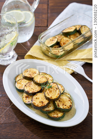 Grilled Marinated Zucchini | A summer side dish of marinated grilled zucchini Grilled Marinated Zucchini | A summer side dish of marinated grilled zucchini 130088210