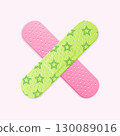 Realistic Detailed 3d Kid Aid Band Plaster Strip Medical Patch. Vector 130089016