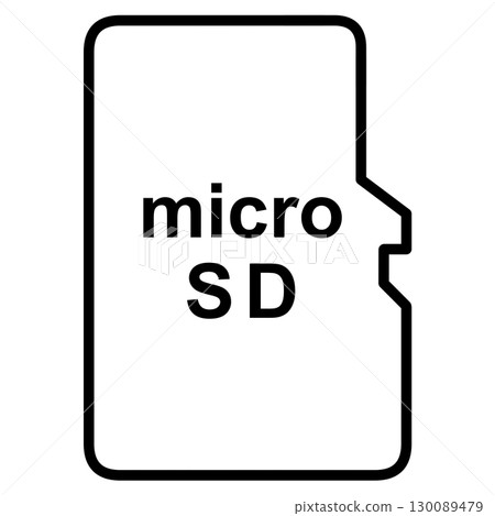 microSD 線描插圖儲存裝置圖示 130089479