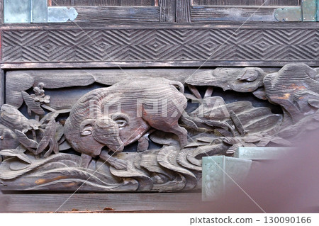 Kiryu Tenmangu Shrine main hall sculptures [Kiryu City, Gunma Prefecture] 130090166