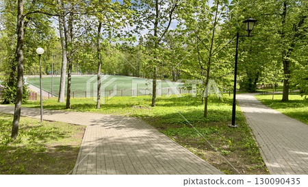 park in the summer 130090435