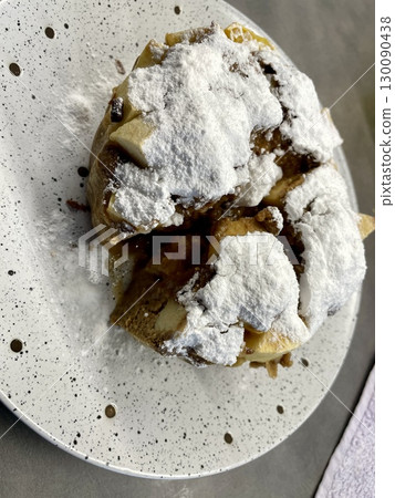 raw homemade dumplings with coconut milk raw homemade dumplings with coconut milk 130090438