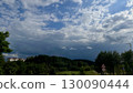 landscape with blue sky and clouds 130090444