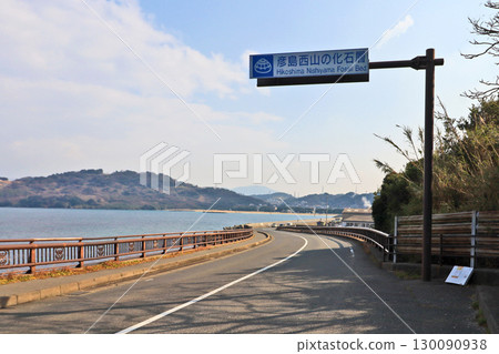 The fossil beds of Hikoshima Nishiyama, a designated cultural property and natural monument of Shimonoseki City 130090938
