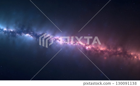 Vibrant 3D Stylized Cosmic Sky With Radiant Shooting Star Patterns 130091138