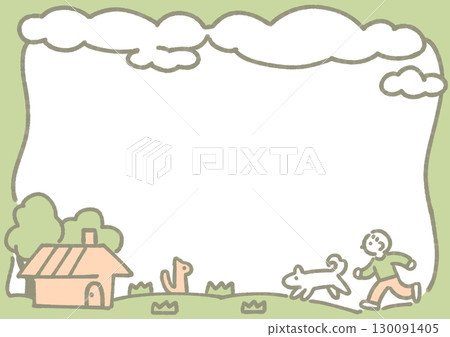 孩子們回家的框架插圖 130091405