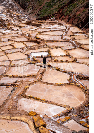 Salt terraces at Salinas de Maras in the Sacred Valley, Peru Salt terraces at Salinas de Maras in the Sacred Valley, Peru 130091577