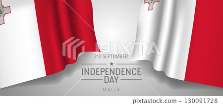Malta happy independence day greeting card, banner with template text vector illustration Malta happy independence day greeting card, banner with template text vector illustration 130091728