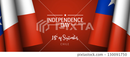 Chile independence day vector banner, greeting card Chile independence day vector banner, greeting card 130091750