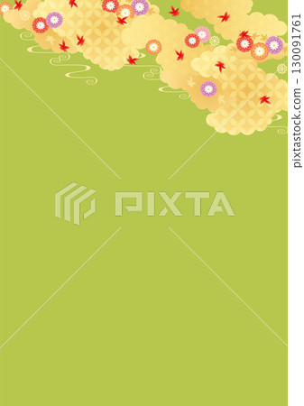 Autumn background 2025 (autumn leaves, etc.) vertical 2-3 vector 130091761