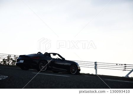 Glossy black open car 130093410