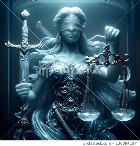 representation of the goddess of justice 130094197