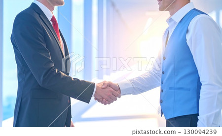 Businessman shaking hands 130094239